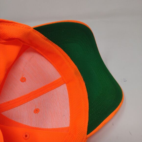 Signatures Mens Snapback Hat Orange OSFM Hunter's Orange Bright - Picture 12 of 13